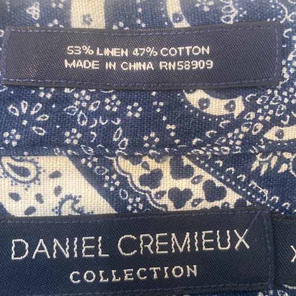 DANIEL CREMIEUX COLLECTION Short sleeve XL LIKE NEW - Picture 4 of 6